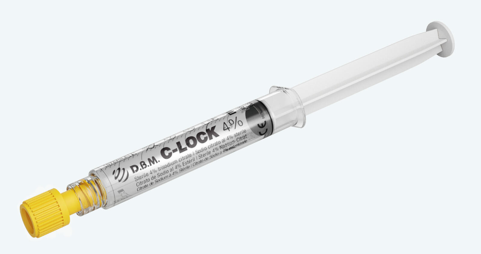 C-Lock prefilled syringe with natrium citrate